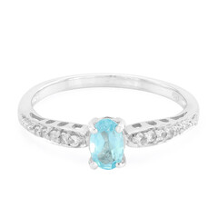Blue Apatite Silver Ring