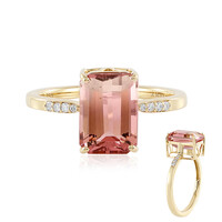 14K Bi Colour Tourmaline Gold Ring (AMAYANI)