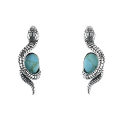 Turquoise Silver Earrings