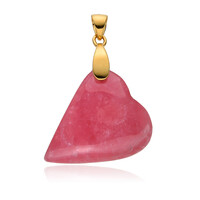 Rhodochrosite Silver Pendant