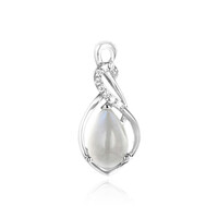Tanzanian Rainbow Moonstone Silver Pendant