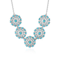 Sleeping Beauty Turquoise Silver Necklace