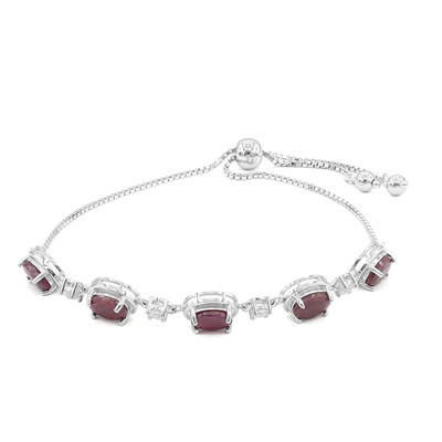 Ruby Silver Bracelet