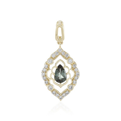 9K Colour Change Garnet Gold Pendant