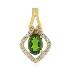 Russian Diopside Silver Pendant