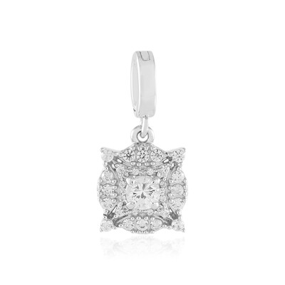 White Sapphire Silver Pendant