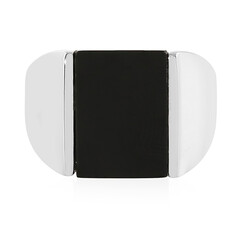 Black Onyx Silver Ring