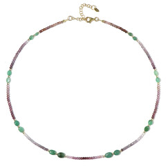 Fancy Spinel Silver Necklace (Riya)