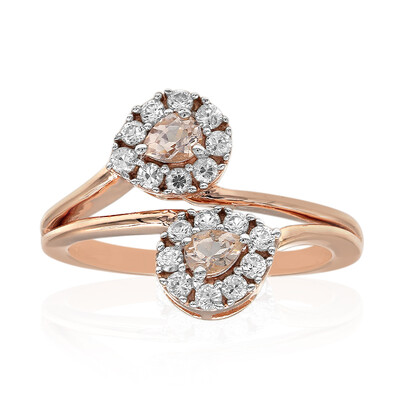 Morganite Silver Ring