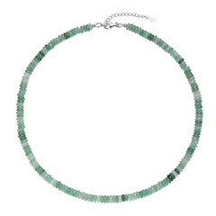Green Aventurine Silver Necklace