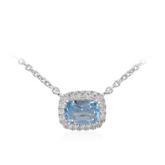 Sky Blue Topaz Silver Necklace