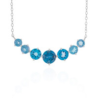 London Blue Topaz Silver Necklace