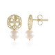9K Freshwater pearl Gold Earrings (Ornaments by de Melo)