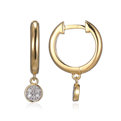 I3 (I) Diamond Silver Earrings