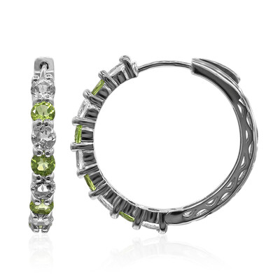 Peridot Silver Earrings