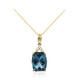 10K London Blue Topaz Gold Necklace