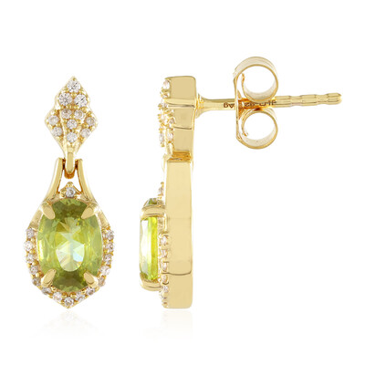 Sphene Silver Earrings