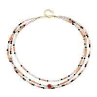 Red Agate Silver Necklace (Riya)