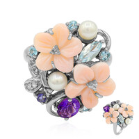 Mother of Pearl Silver Ring