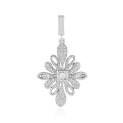 White Sapphire Silver Pendant