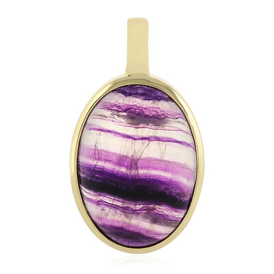 Fluorite Silver Pendant