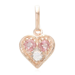 Padparadscha Sapphire Silver Pendant