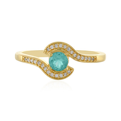 Blue Apatite Silver Ring