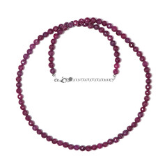 Madagascar Ruby Silver Necklace