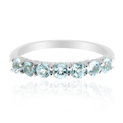 Sky Blue Topaz Silver Ring
