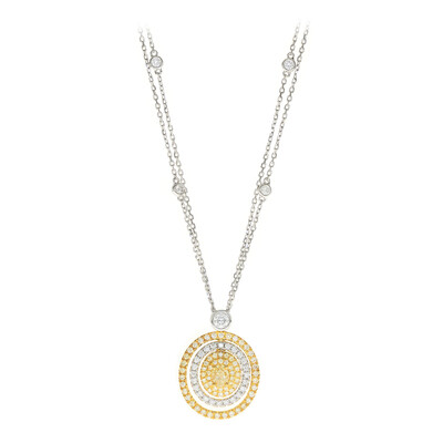 18K SI2 Yellow Diamond Gold Necklace (CIRARI)
