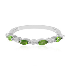 Russian Diopside Silver Ring