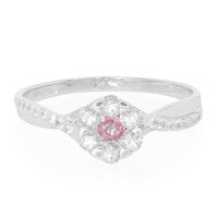 Unheated Ceylon Purple Sapphire Silver Ring