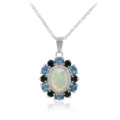Welo Opal Silver Necklace