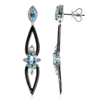 14K AAA Brazilian Aquamarine Gold Earrings (CIRARI)