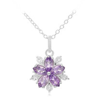 Amethyst Silver Necklace