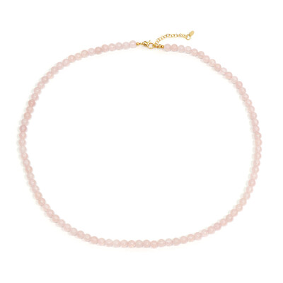 Rose Quartz Silver Necklace