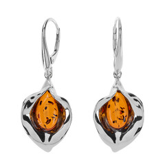 Baltic Amber Silver Earrings