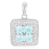 Blue Apatite Silver Pendant
