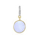 9K Rainbow Moonstone Gold Pendant