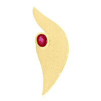 Ruby Silver Pendant