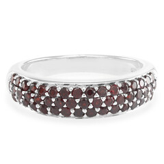 Mozambique Garnet Silver Ring