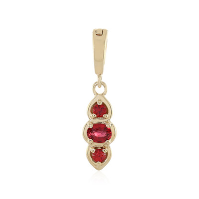 9K Tanzanian Ruby Gold Pendant