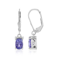 Tanzanite Silver Earrings