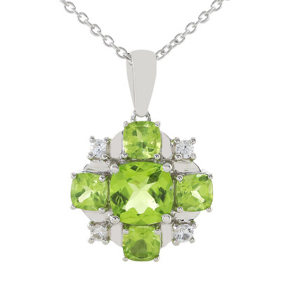 Peridot Silver Necklace