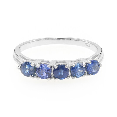 Burmese Blue Sapphire Silver Ring