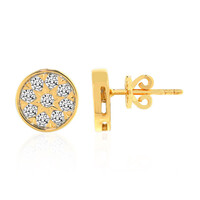 14K IF (D) Diamond Gold Earrings