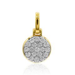 18K IF (D) Diamond Gold Pendant