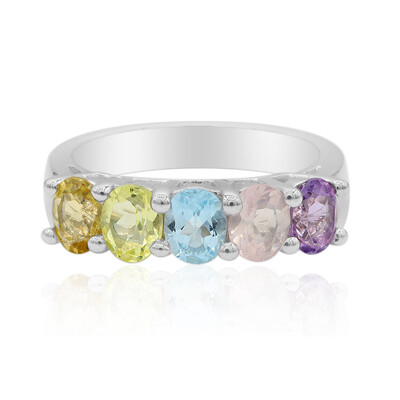 Sky Blue Topaz Silver Ring