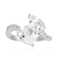 White Topaz Silver Ring