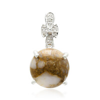 Dinosaur Bone Silver Pendant